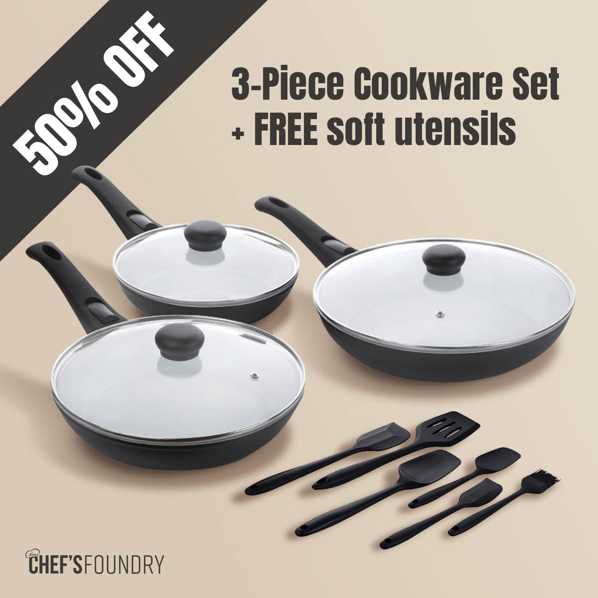  Made In Cookware - Non Stick 3 Piece Frying Pan Set