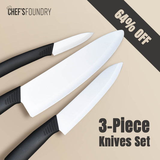 P600 3-Piece Ceramic Knives Essentials Set