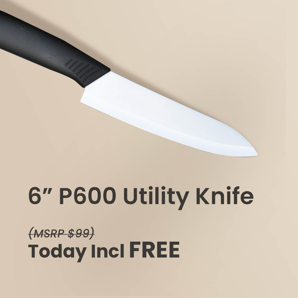 P600 3-Piece Ceramic Knives Essentials Set