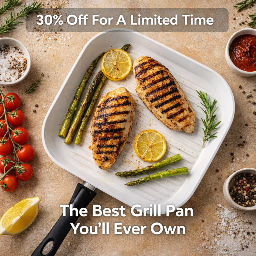 P600 Ceramic 12" Grill Pan