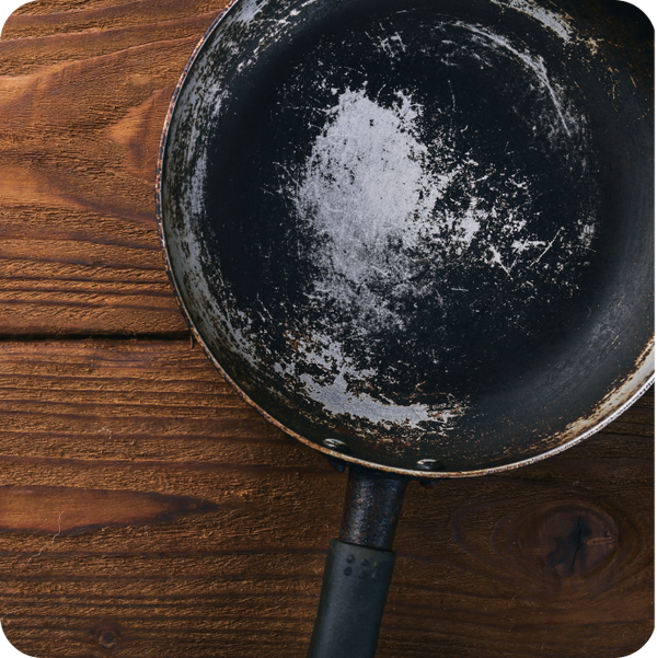 Scratched Pan