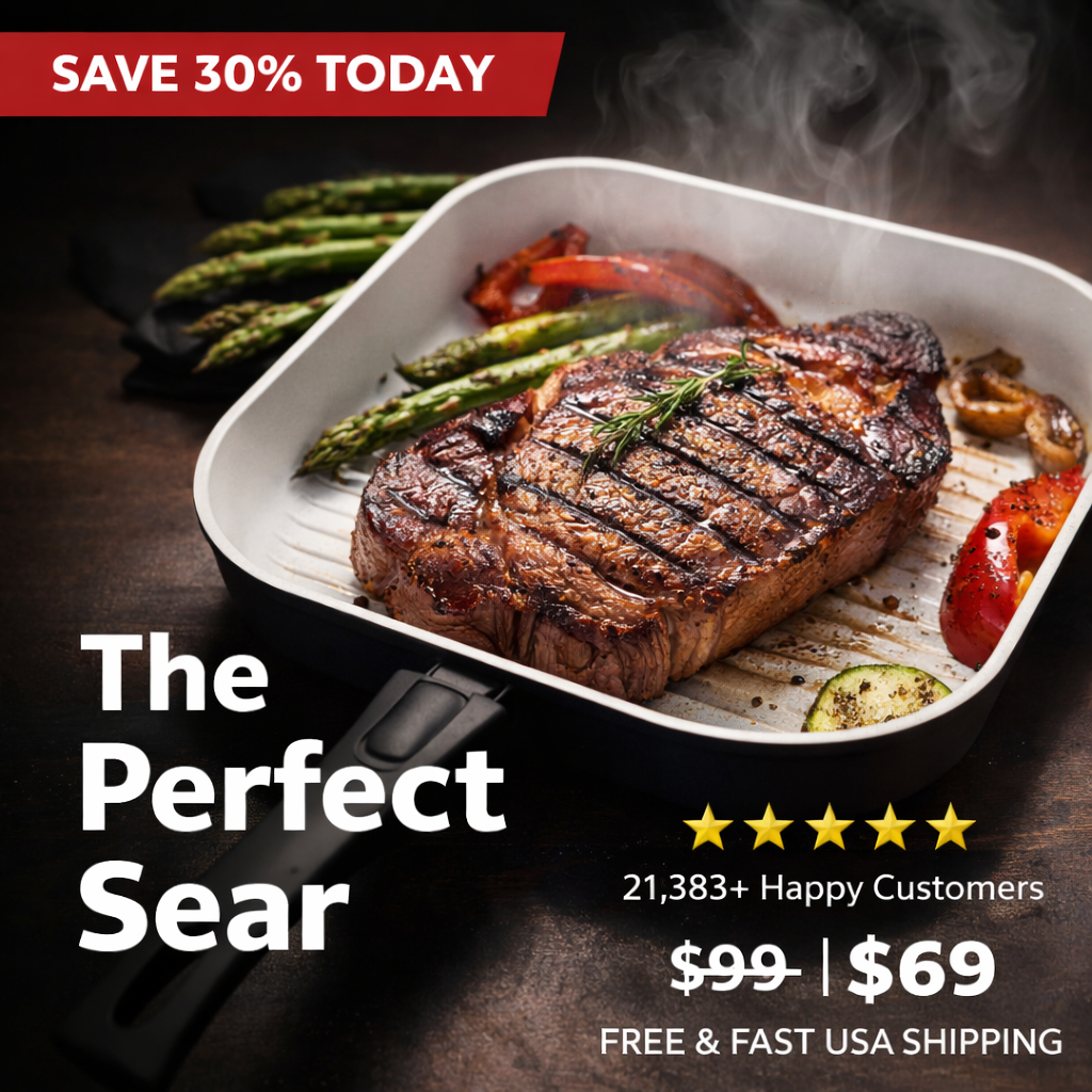 P600 Ceramic 12" Grill Pan