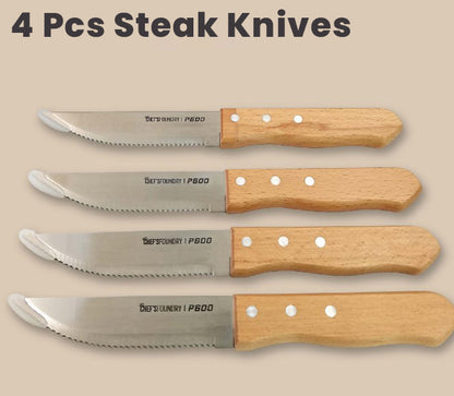 Premium Stainless Steel Steak Knives Set – 4-Piece