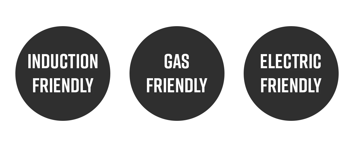 Induction friendly, gas friendly, electric friendly