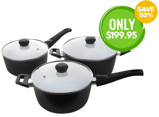 P600 saucepan set, save 50%
