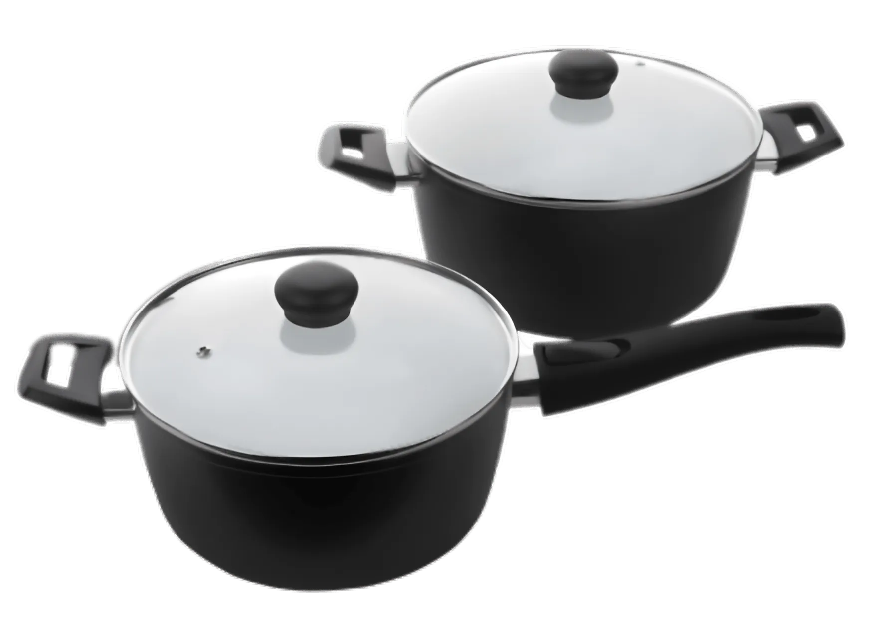 P600 essentials saucepan set: saucepan and casserole pot