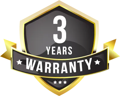 3 year warranty